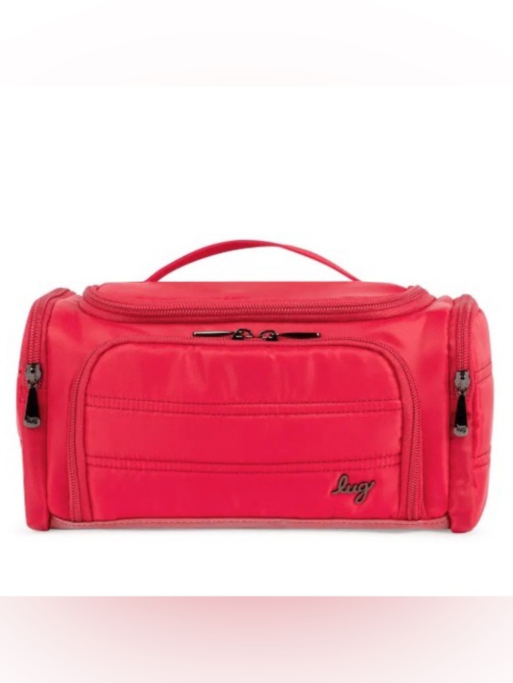 Lug Trolley Medium Cosmetic Case Red